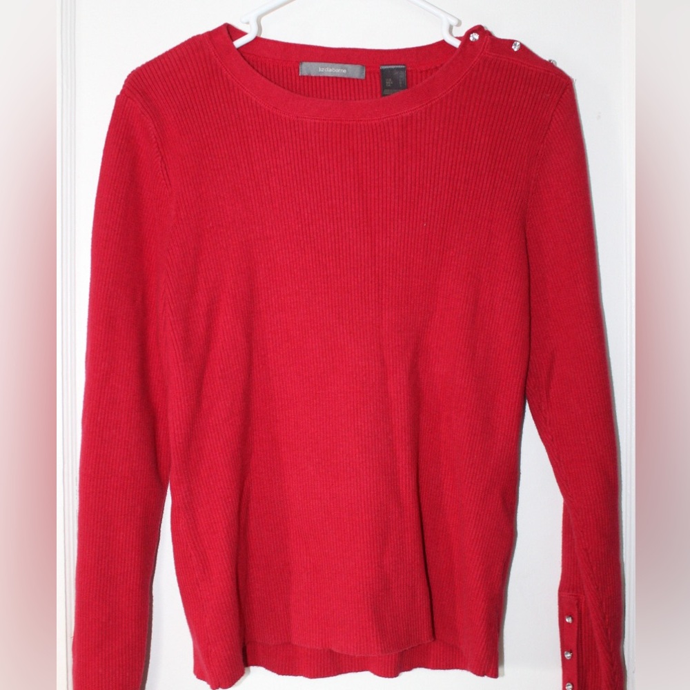 Liz Claiborne Sweater Red Size L